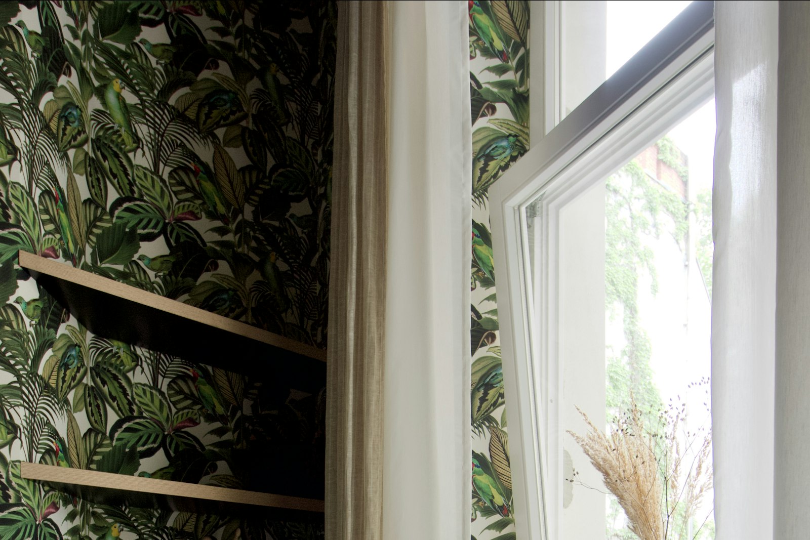 The window onto the kitchen garden
